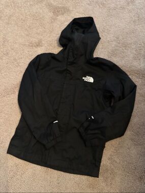 The North Face Black Hooded Rain Jacket